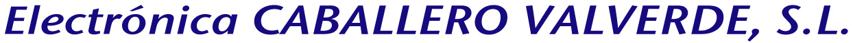 Electrónica CABALLERO VALVERDE, S.L. logotipo en horizontal